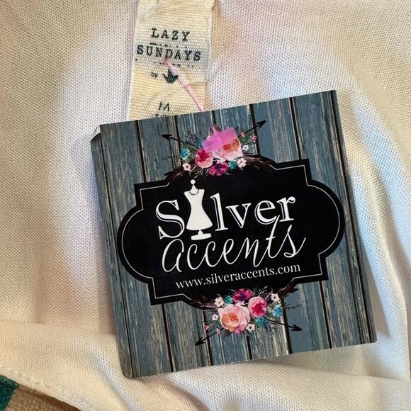 Lazy Sunday Women’s Size Medium Striped Romper with Tie Waist Top NWT - Picture 6 of 6